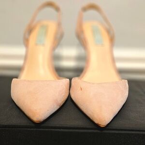 Blue by Betsey Johnson Slingback Heels – Size 9, Teal Bottoms